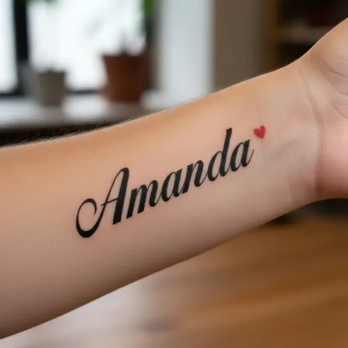tatuagem nome antebraço