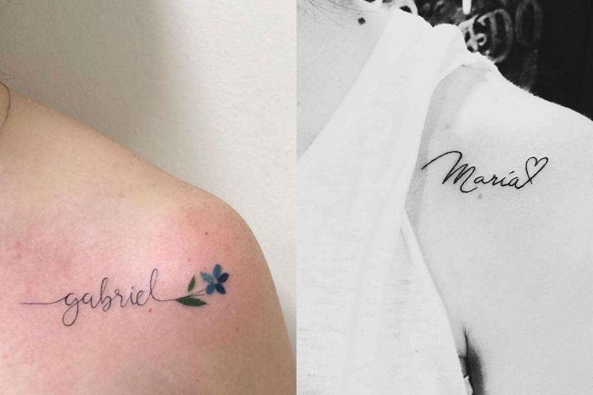 tatuagem nome escrita