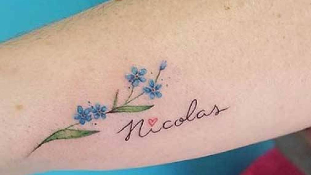 tatuagem nome casal