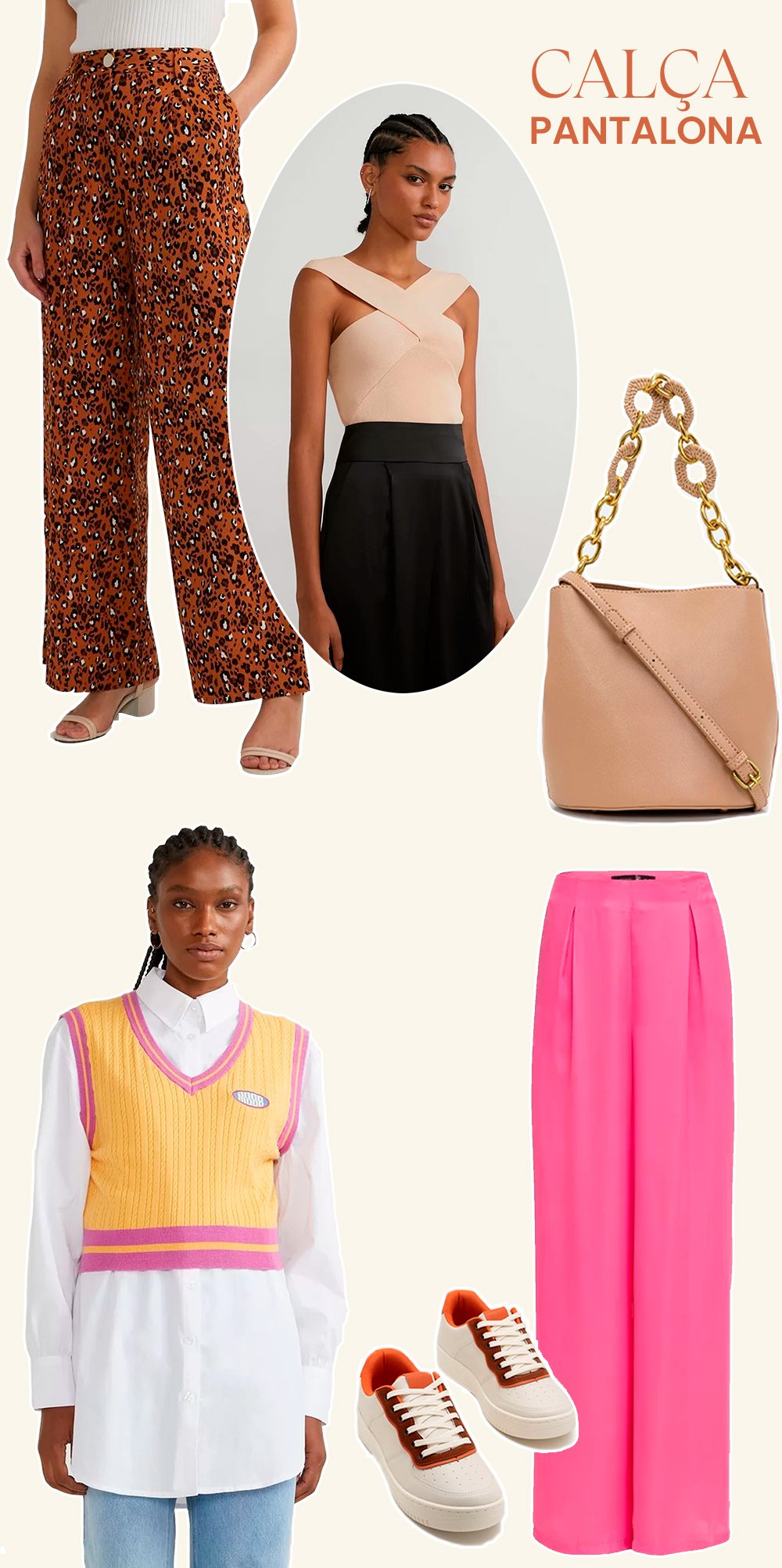 o que combina com calça pantalona