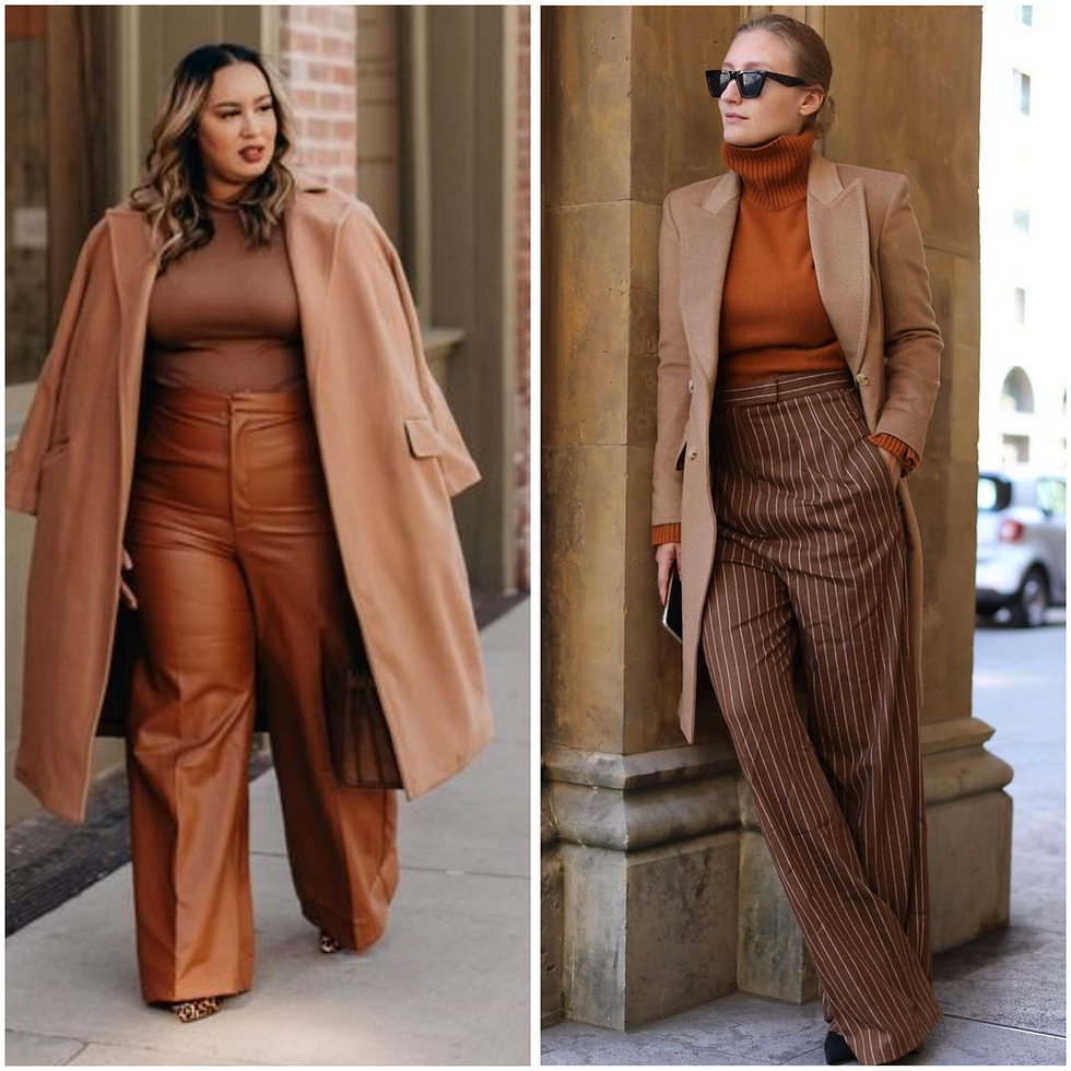 acessórios para look marrom
