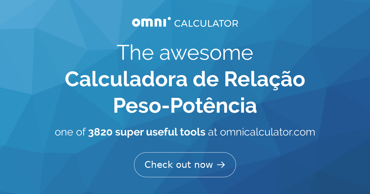 entender a relação peso potência de um carro