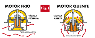 qual a função da válvula termostática no arrefecimento