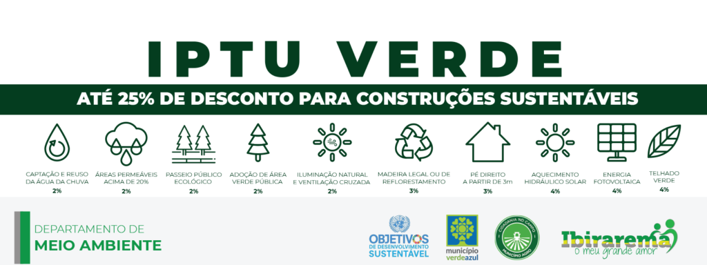 Cidades que mais oferecem desconto no IPTU Verde: um comparativo