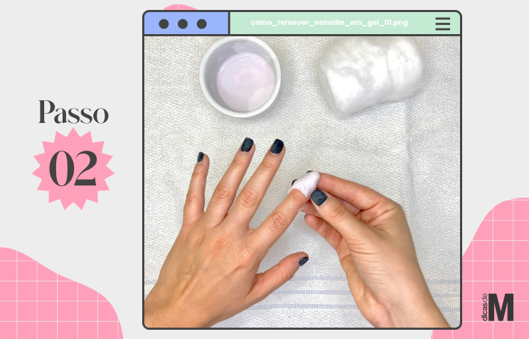esmalte em gel não sai