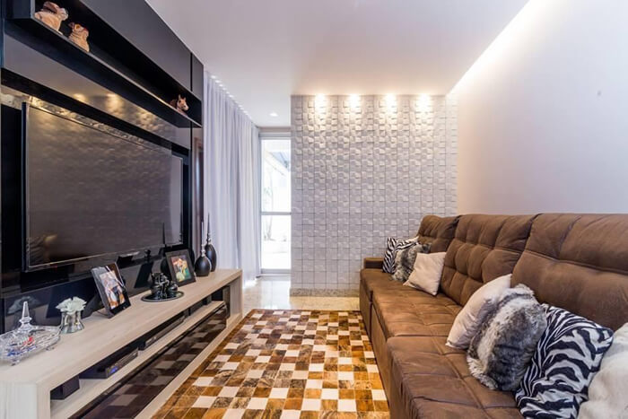 objetos de decoração para painel de tv
