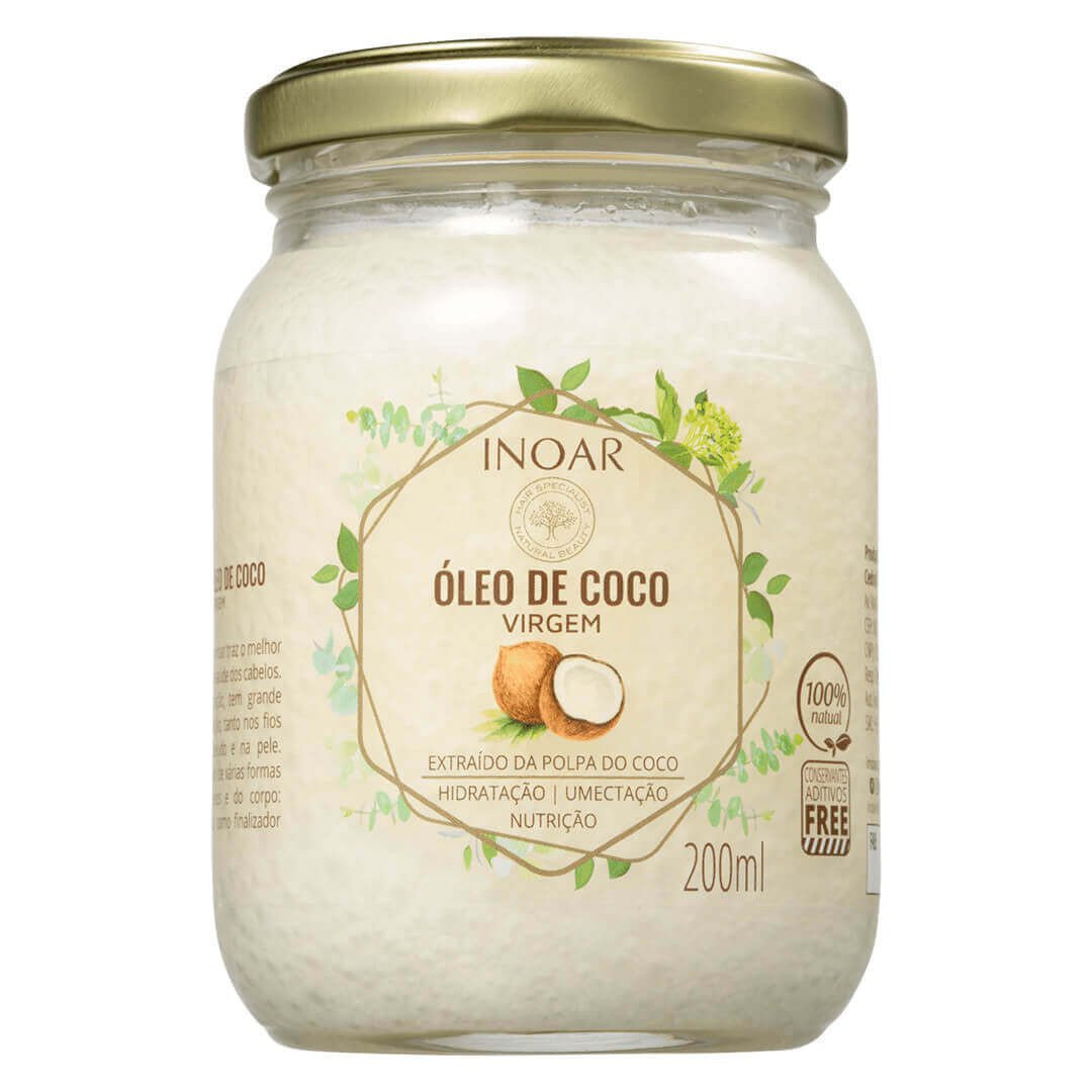 Diferença entre óleo de coco alimentar e cosmético para os fios