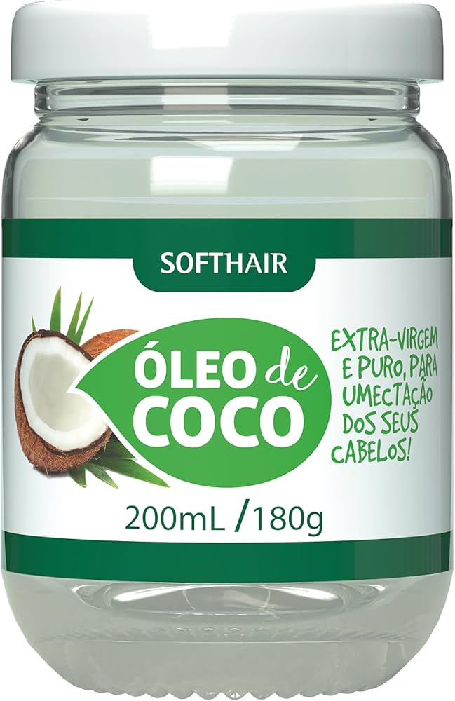 óleo de coco no cabelo