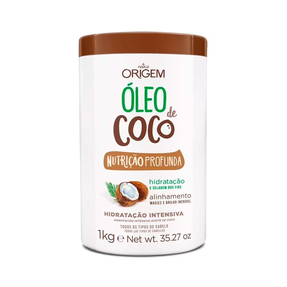 óleo de coco no cabelo