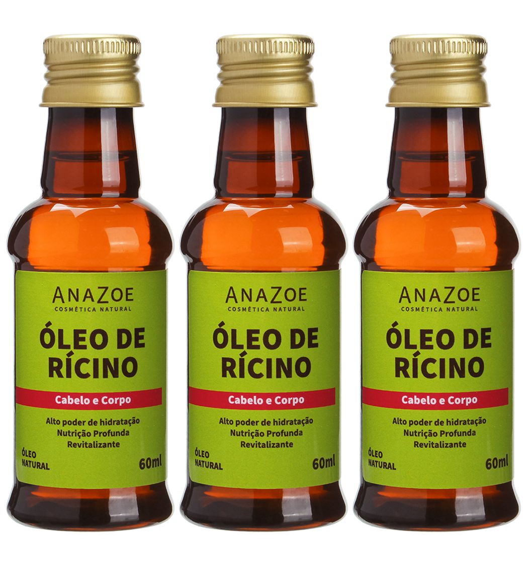 óleo de rícino no cabelo