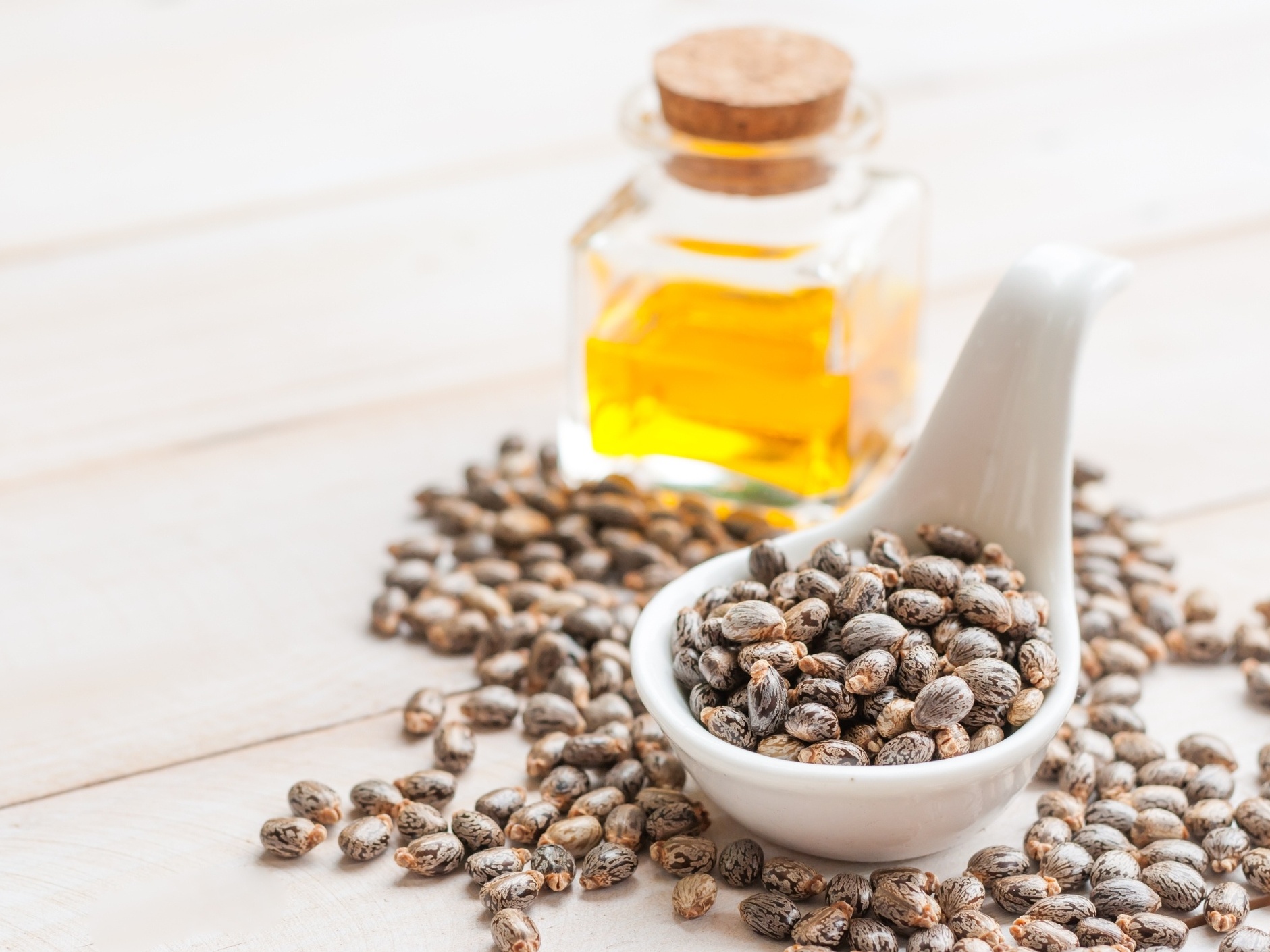 óleo de rícino no cabelo