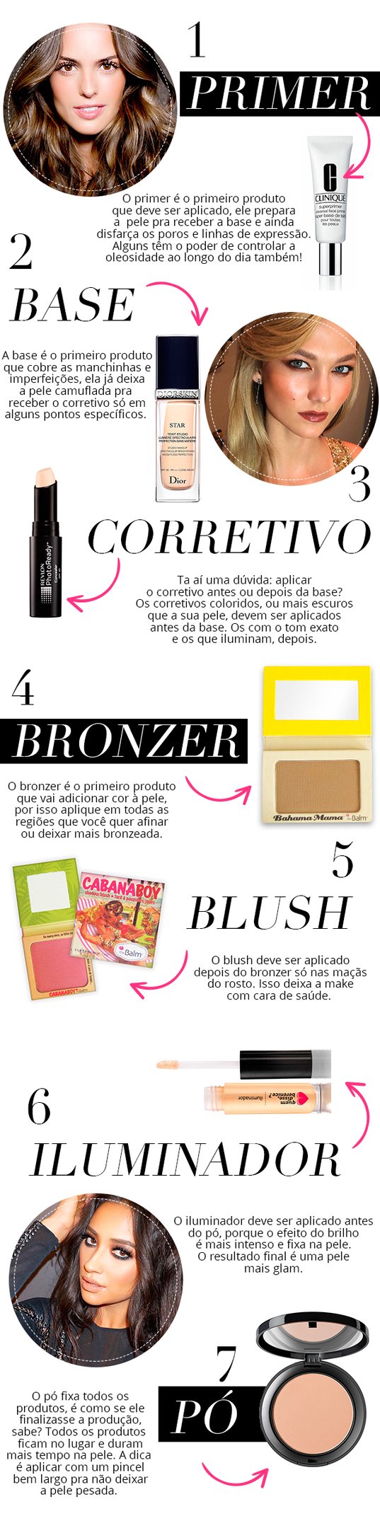 ordem de maquiagem