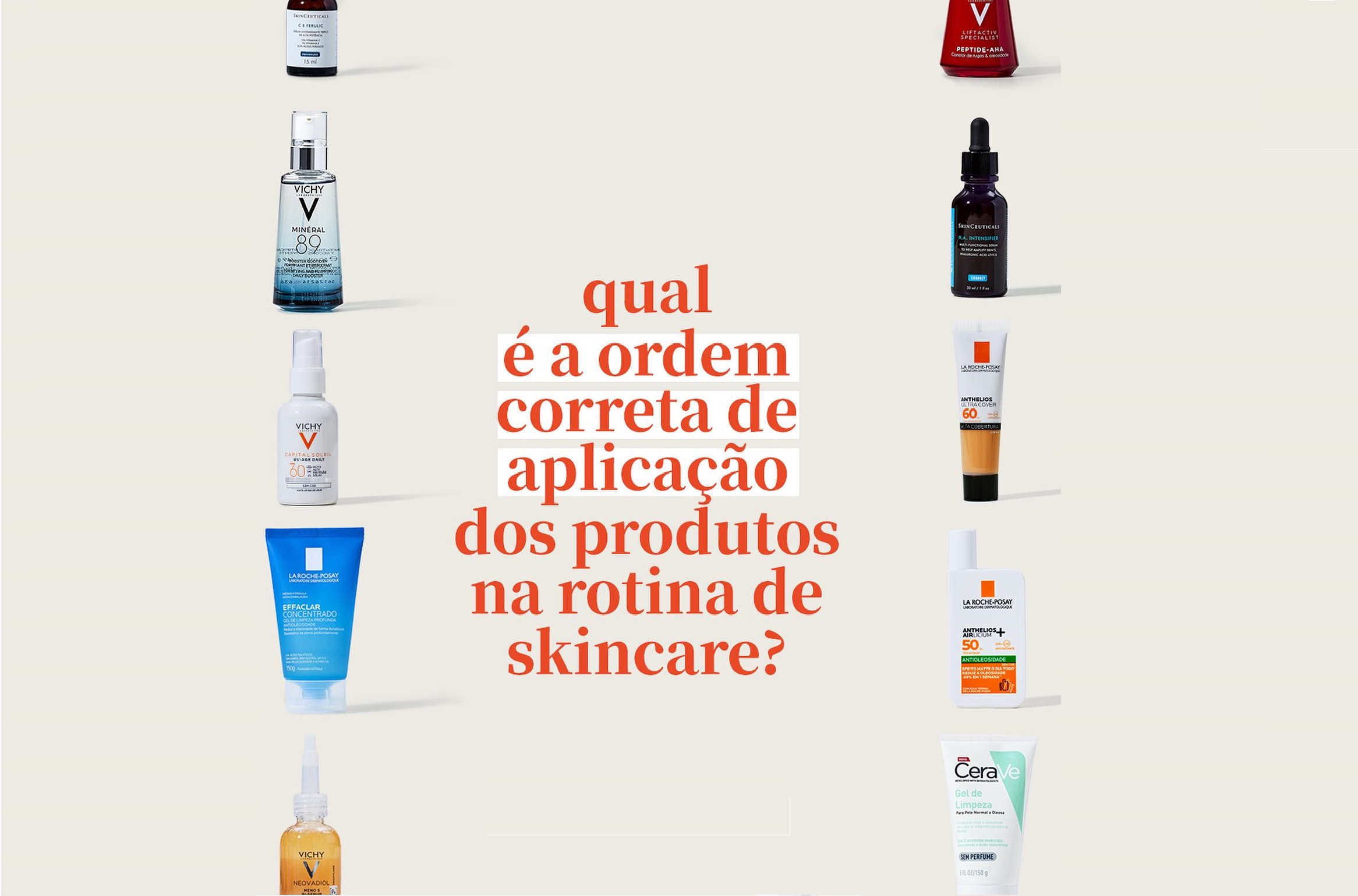 melhor ordem para aplicar produtos de skincare para pele oleosa