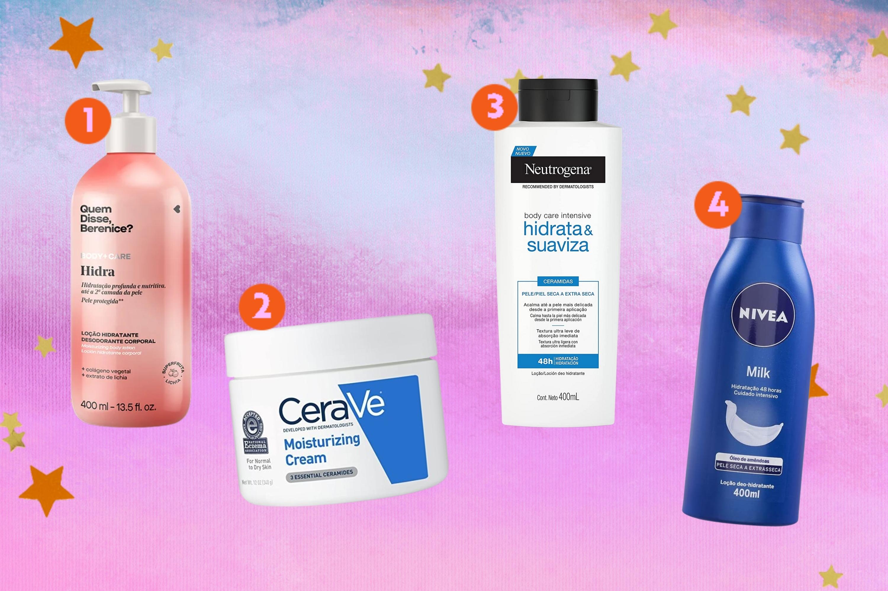 os melhores hidratantes corporais