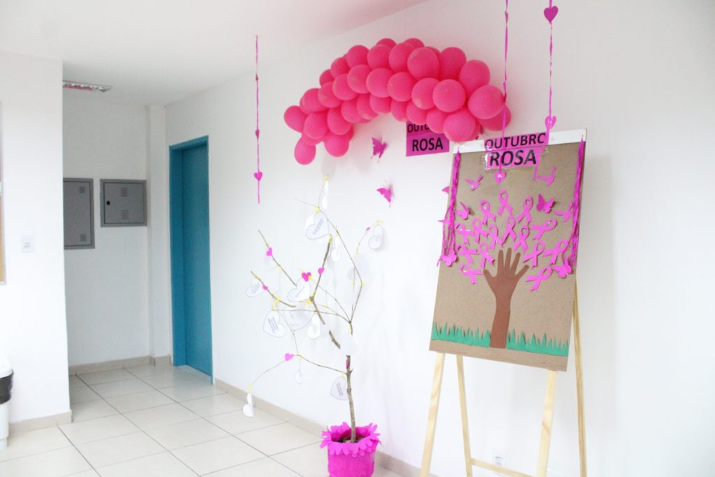 outubro rosa decoração