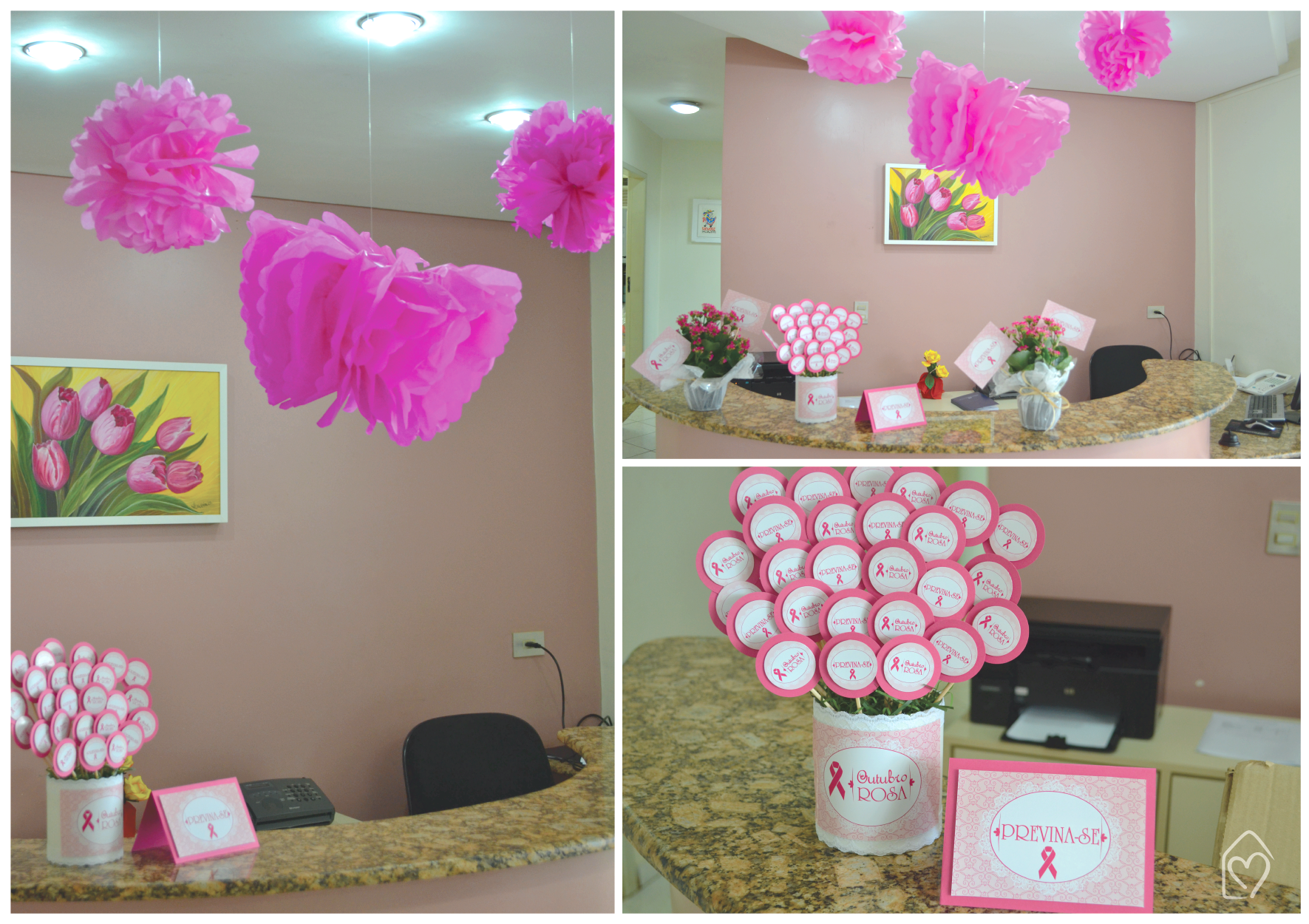 ideias inspiradoras decoração outubro rosa