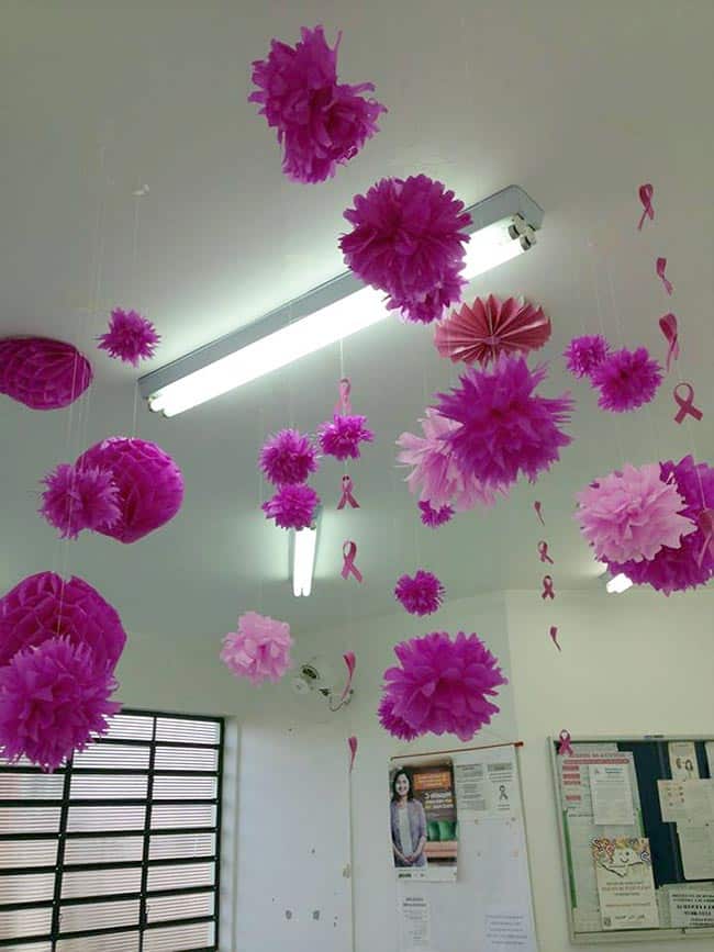 custo médio decoração outubro rosa
