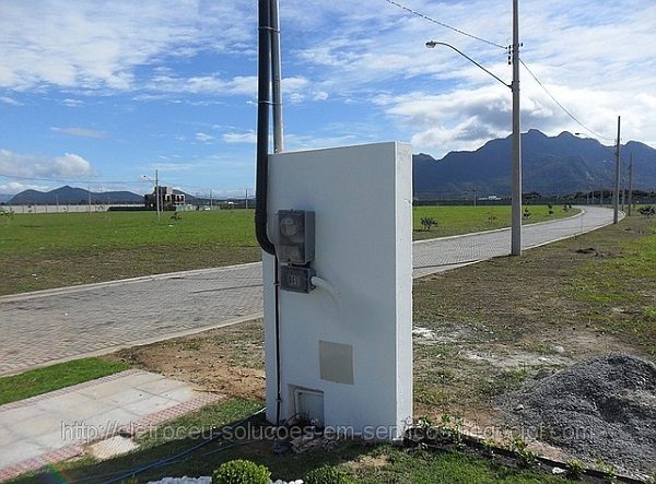 caixa de medidor de energia embutida