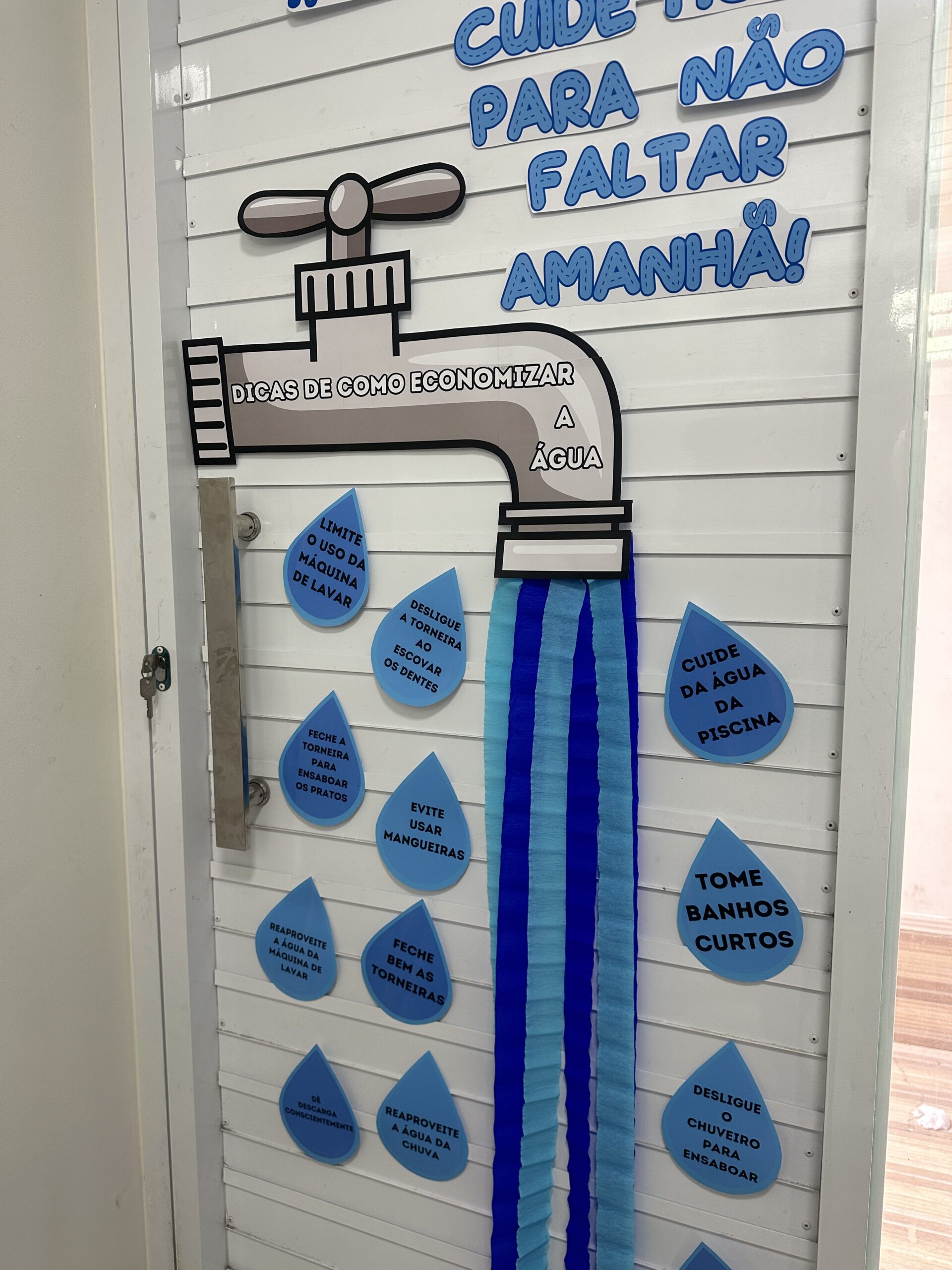 painel de água decoração