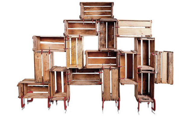 pallet ou caixote de feira para móveis rústicos