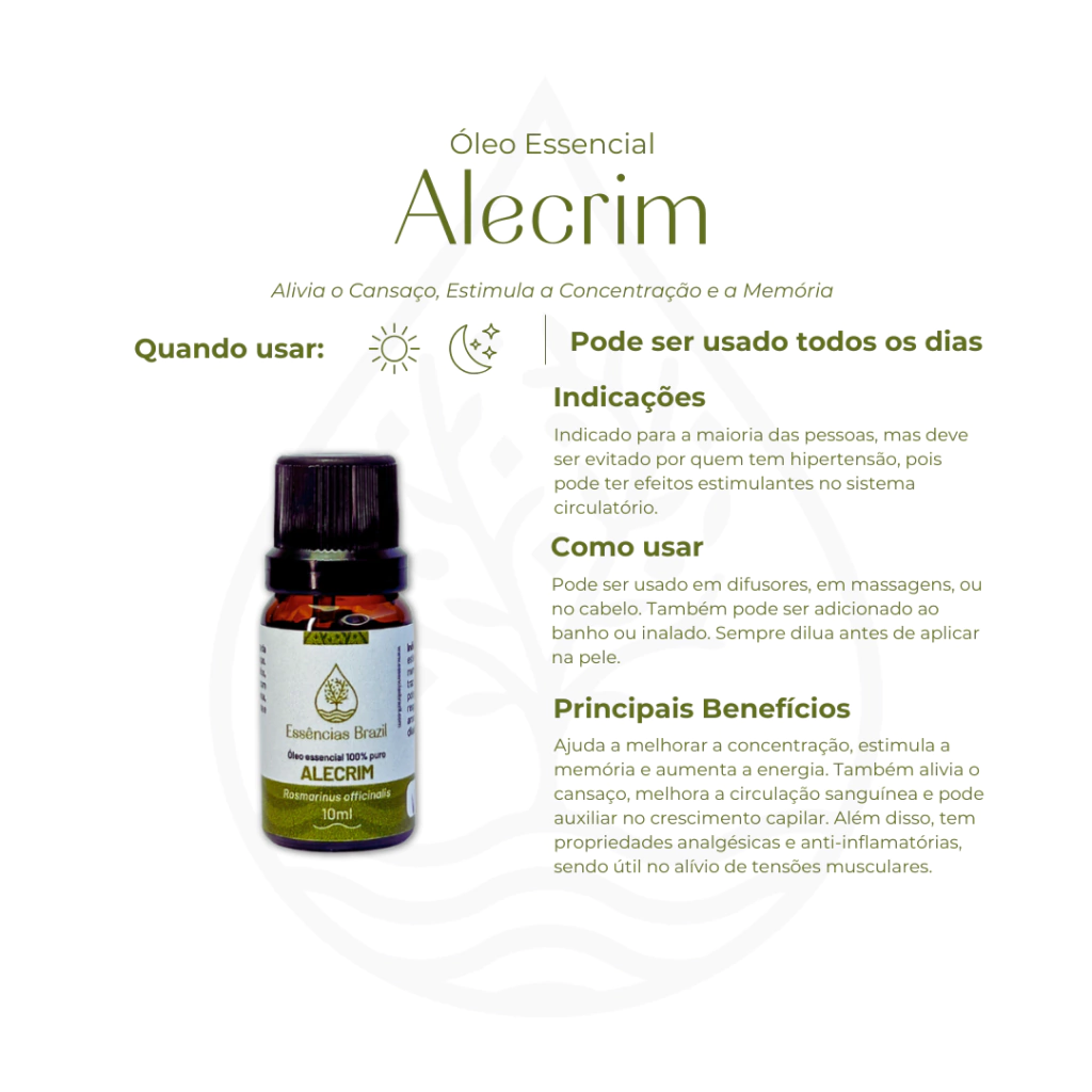 Aromaterapia com Óleo de Alecrim: Como Melhorar Foco e Memória