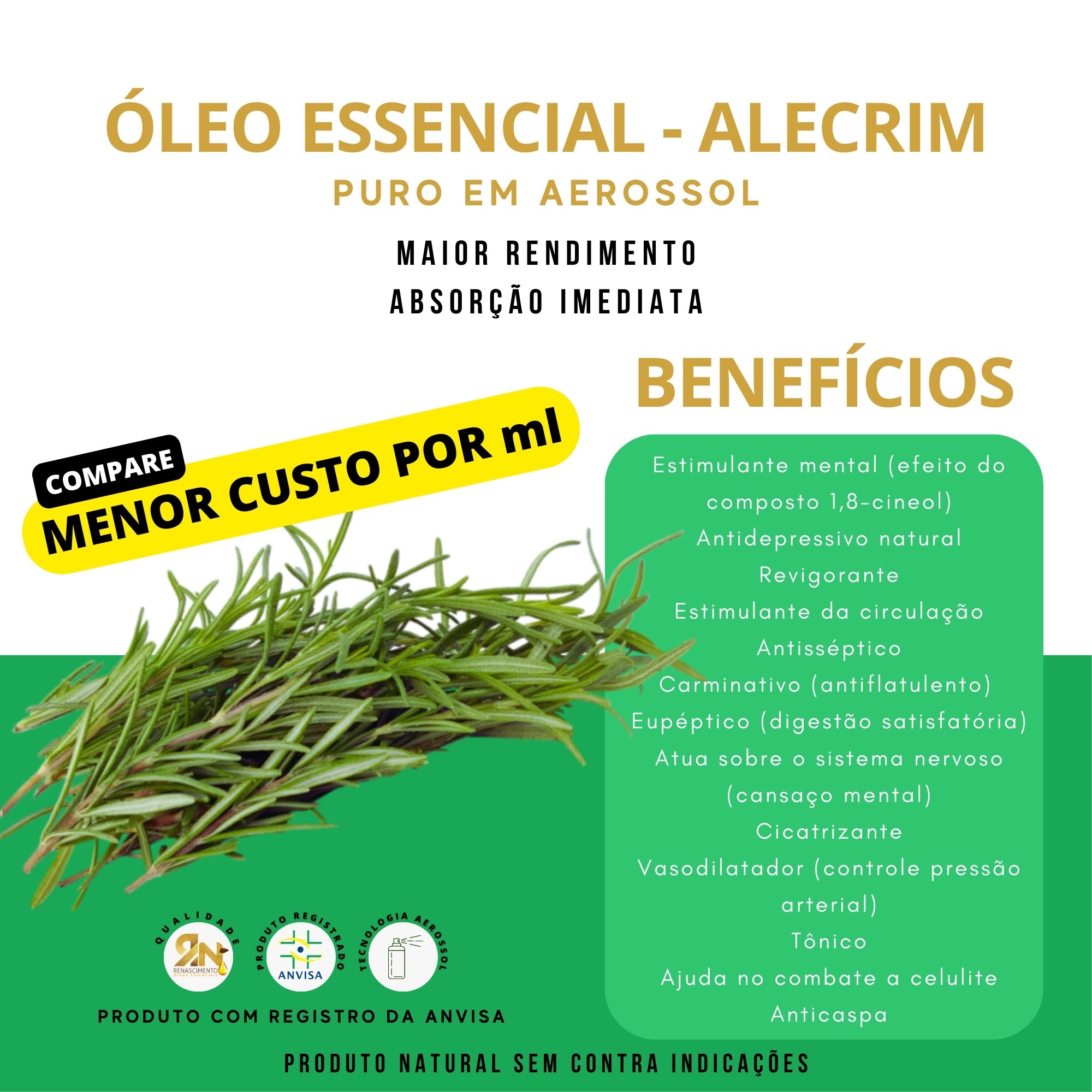 Melhores Marcas de Óleo Essencial de Alecrim no Brasil