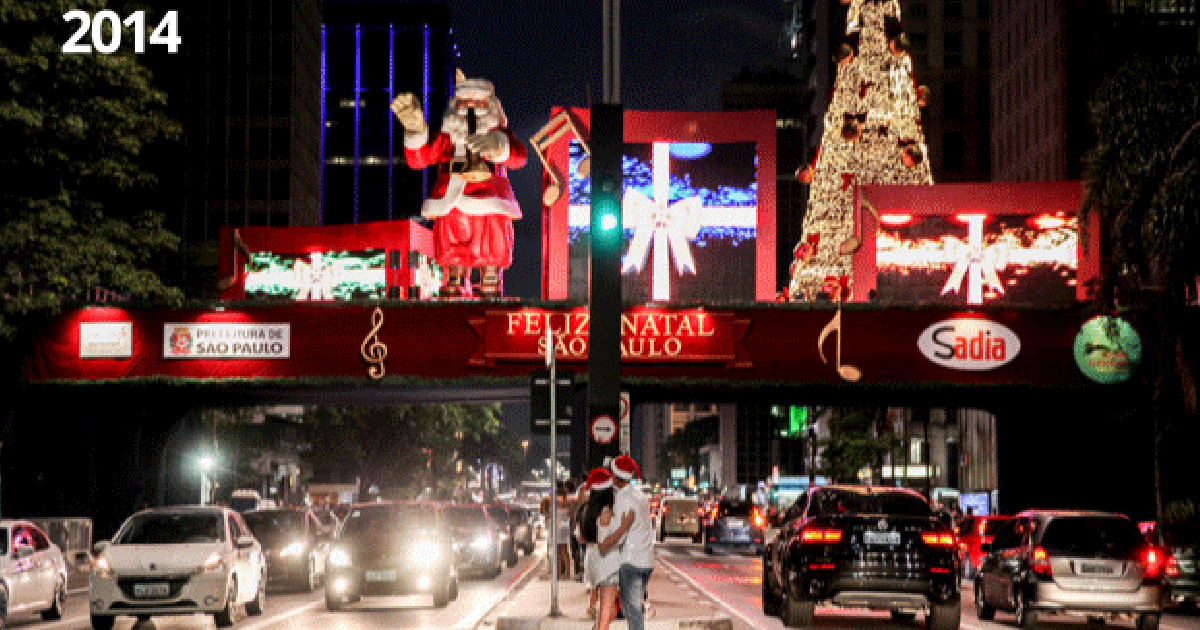 decoração de natal paulista vs copacabana