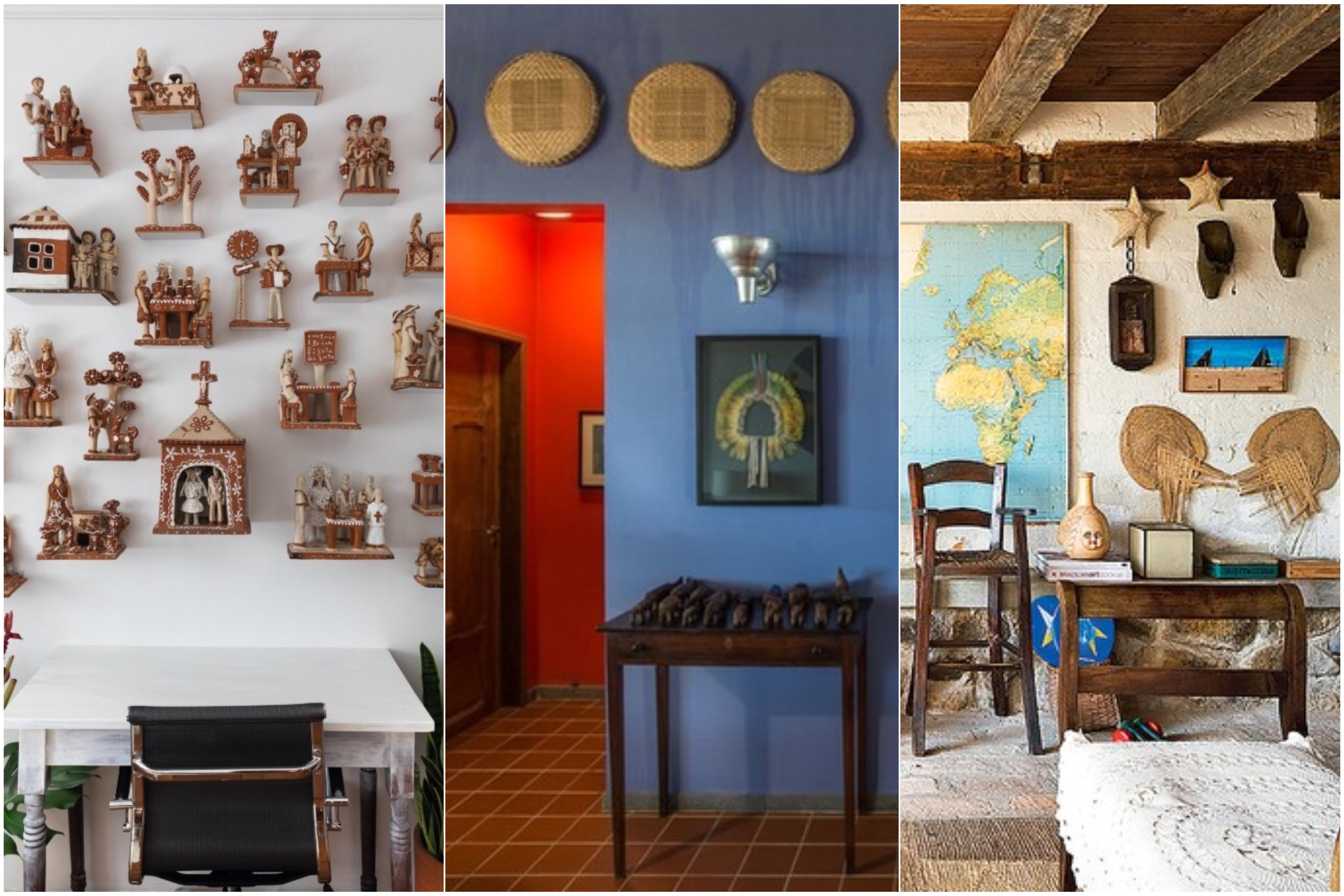 ideias de decoração com peças vintage para sala