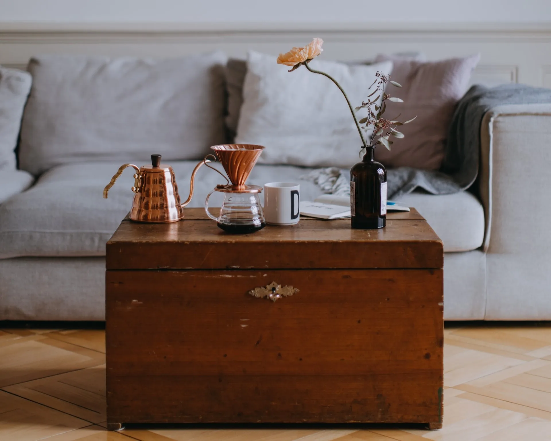 ideias de decoração com peças vintage para sala