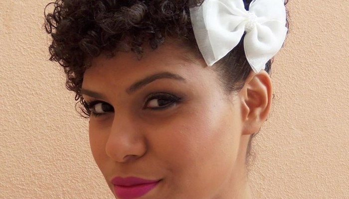 melhores penteados para cabelo cacheado curto para festas