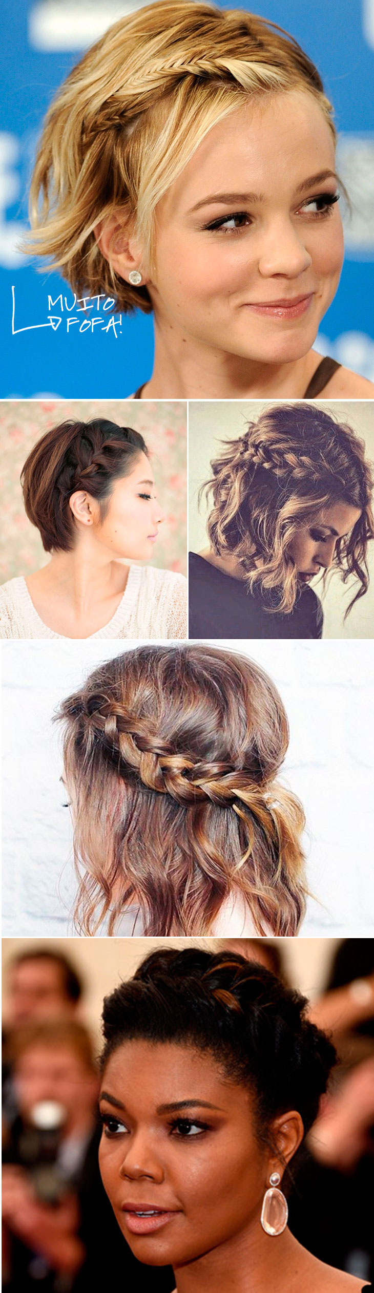 penteado cabelo curto simples dia a dia