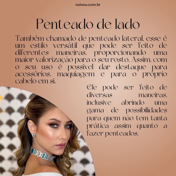 penteado cabelo de lado