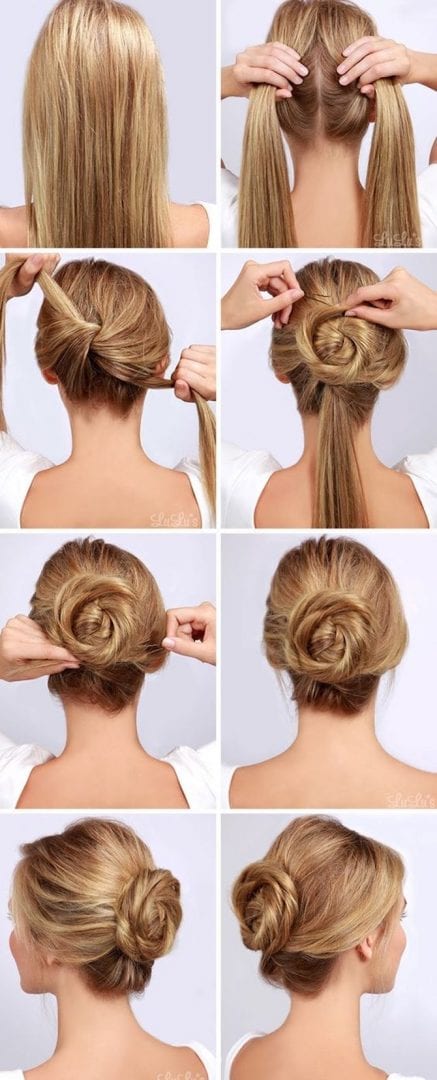 penteado preso para trabalhar