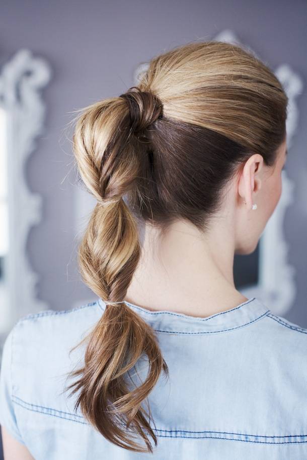 penteado preso para academia