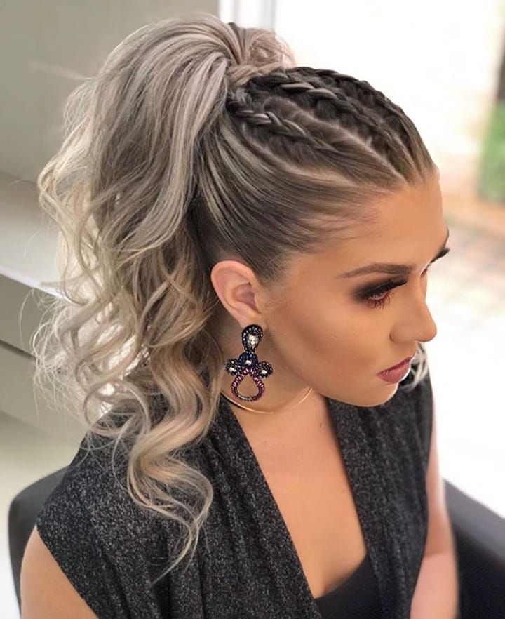 penteado com tranças