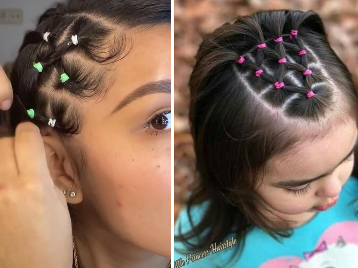 penteado de liguinha