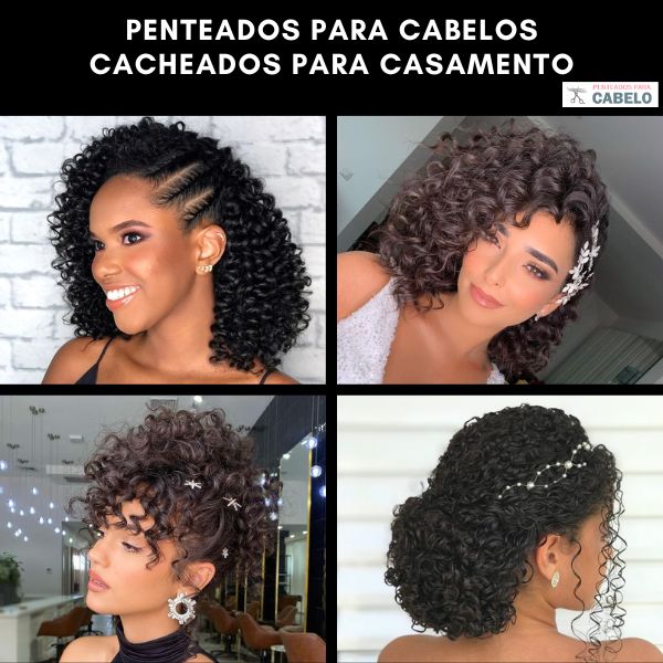 penteado madrinha cabelo cacheado