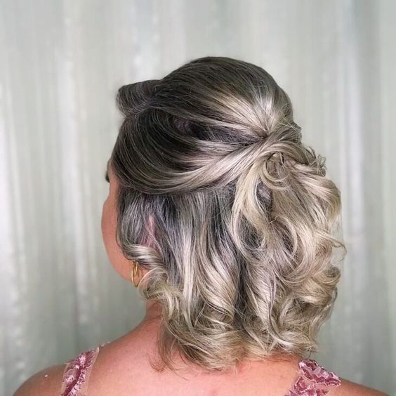 penteado para casamento cabelo curto
