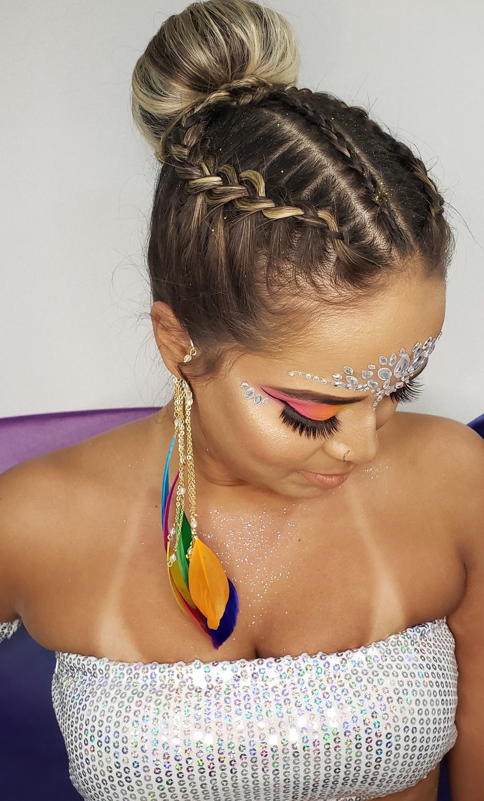penteado para bloco de rua