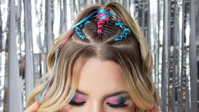 penteado com coque carnaval