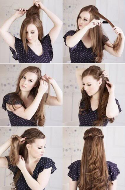 penteado para trabalhar simples