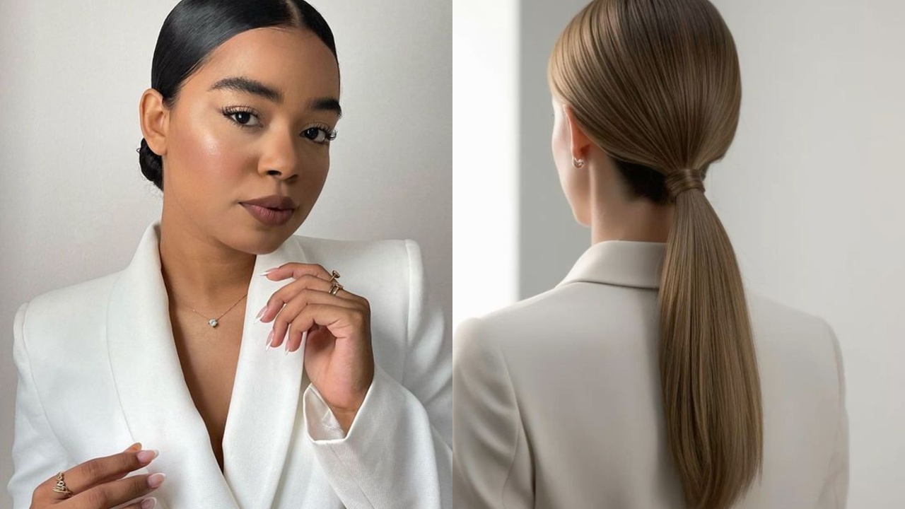 penteado para trabalhar elegante