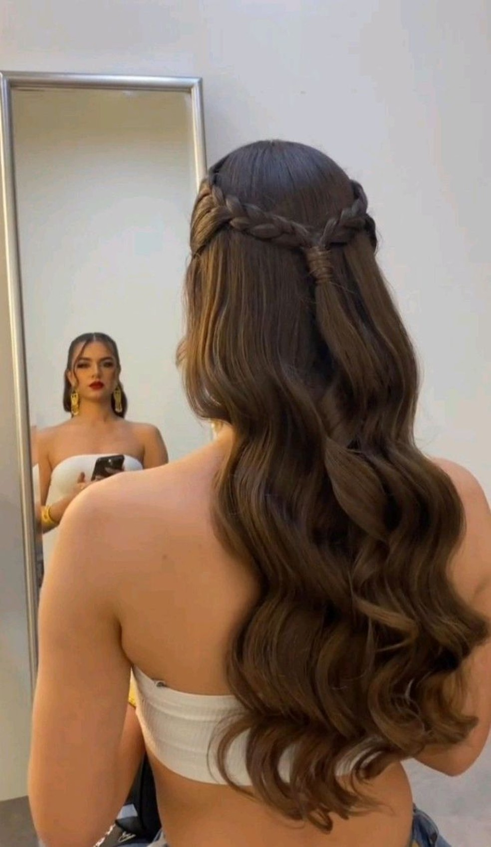 penteado simples cabelo liso