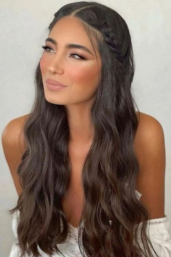 penteado para festa de dia