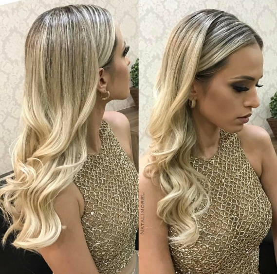 penteado simples para casamento