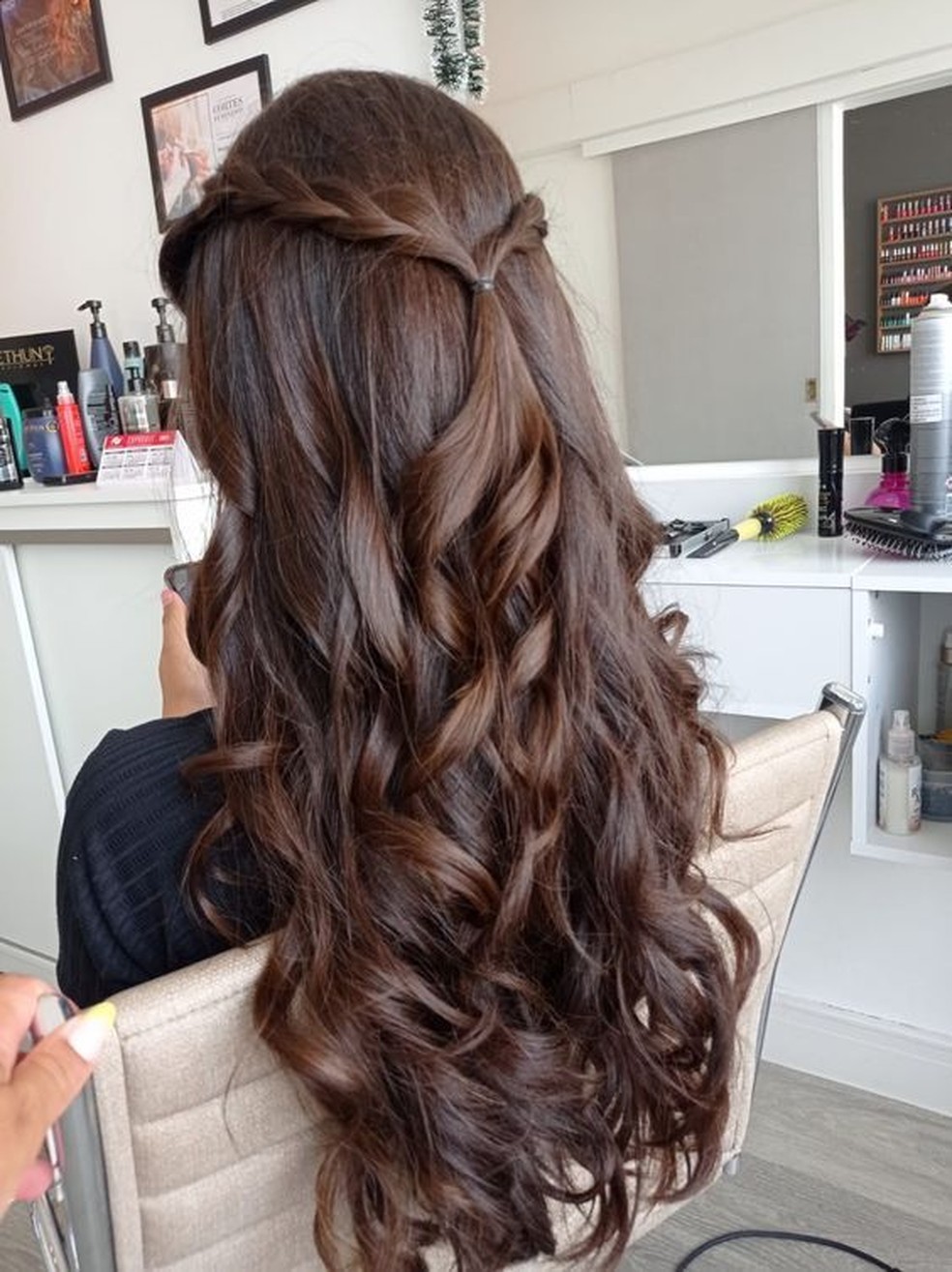 penteado com rabo de cavalo para festa