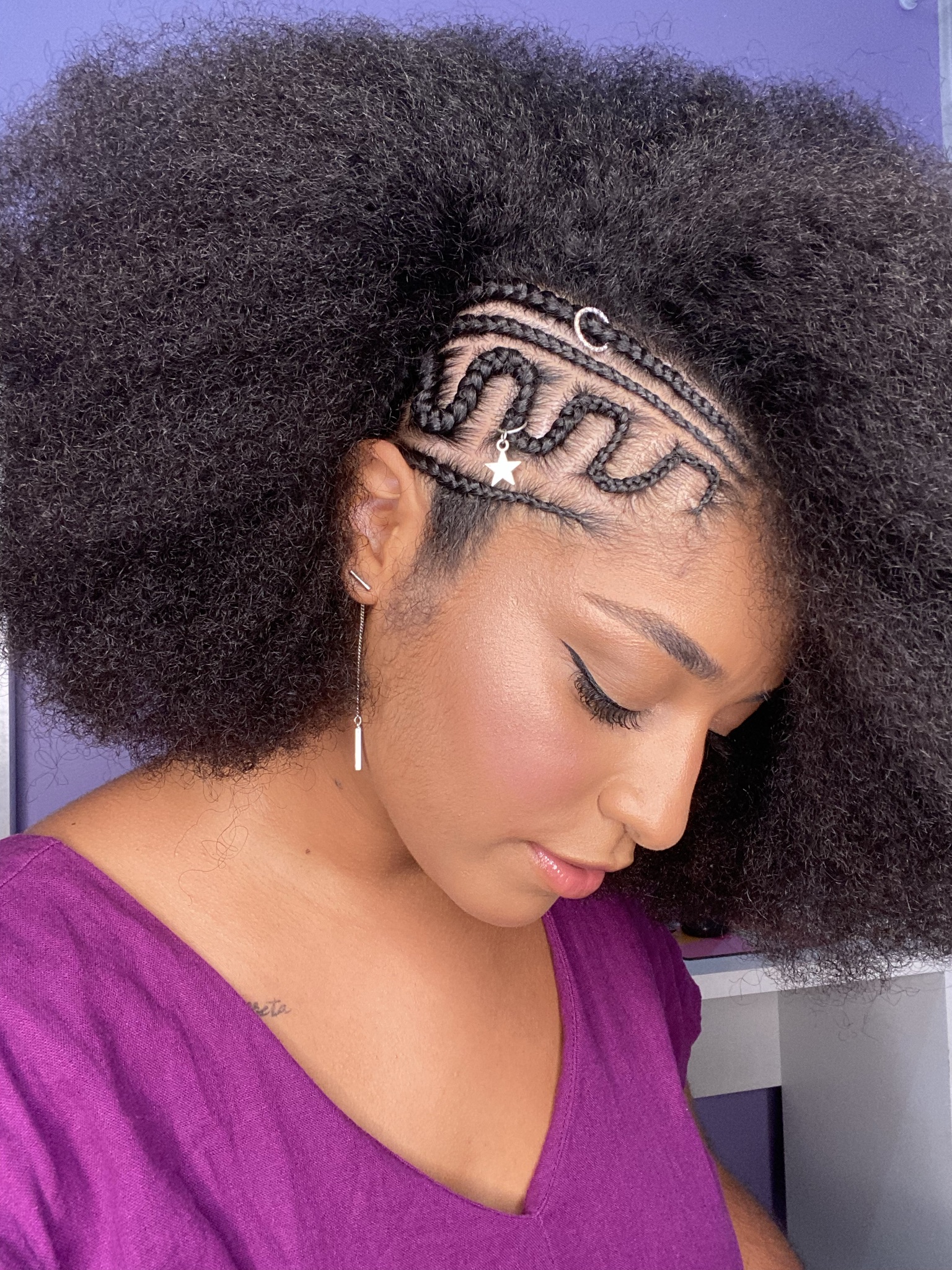 penteados afro para festas formais