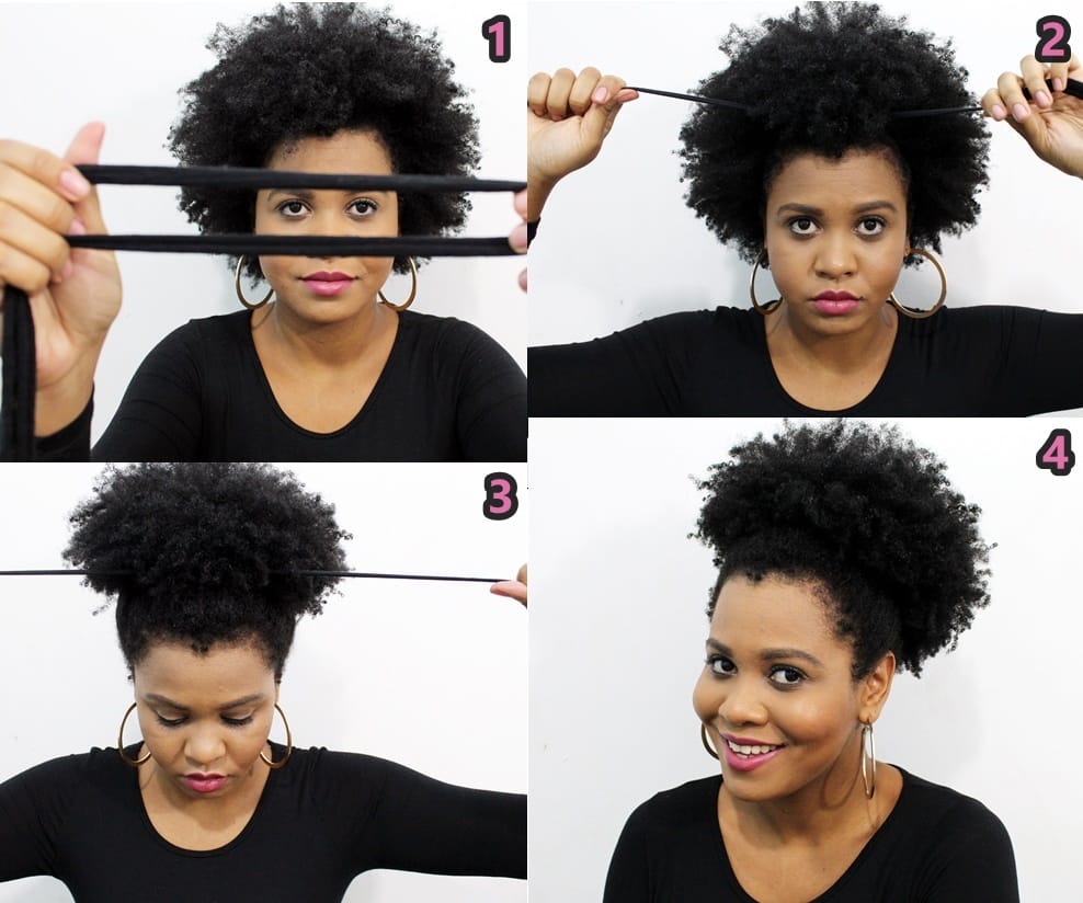 penteados afro para o dia a dia