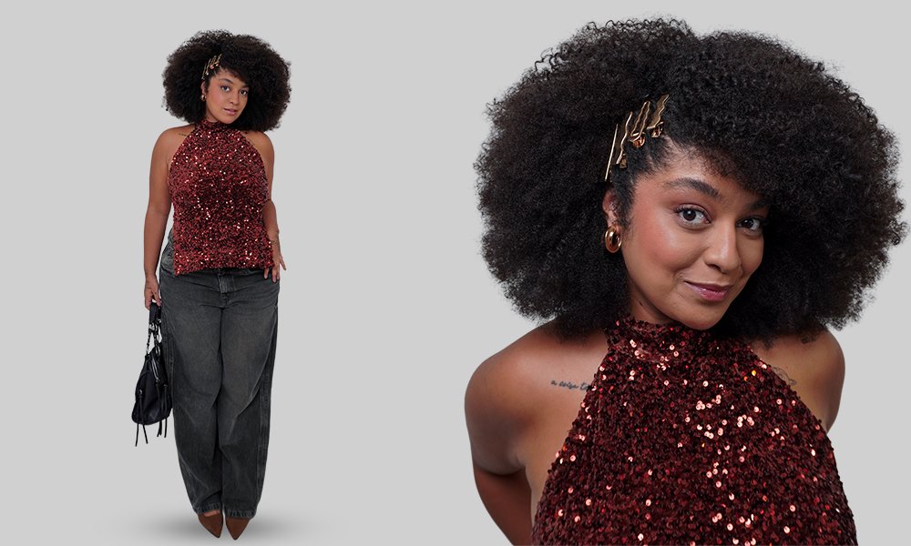 penteados cabelo cacheado