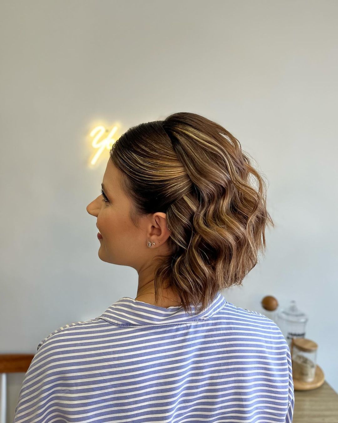 penteados cabelo médio semipreso